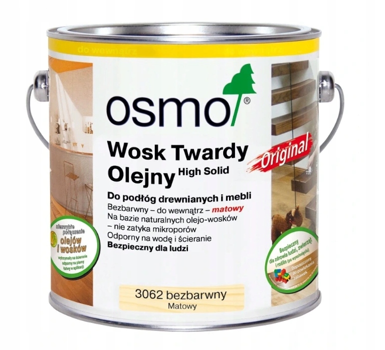 

Wosk Twardy Olejny Osmo 3062 Matowy 125ml