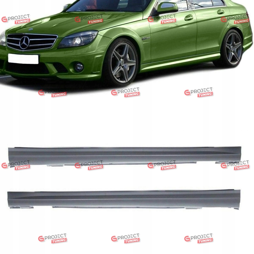 Progi sportowe do MERCEDES C-Class (W204) Sedan 2007 - 2014 styl AMG Producent części MTuning