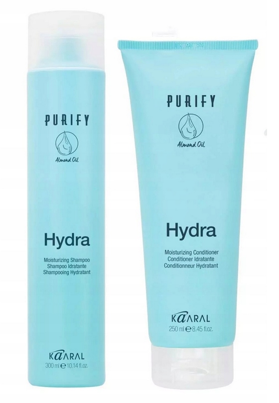 Zestaw Kaaral Purify Hydra szampon 300ml odżywka 250ml Made In Italy
