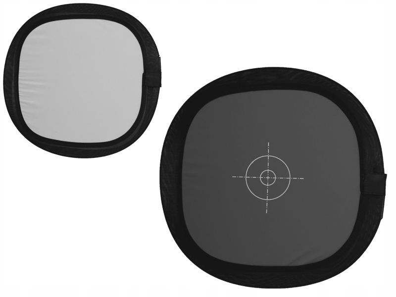 Szara karta grey panel 30x30 cm 18% balans bieli