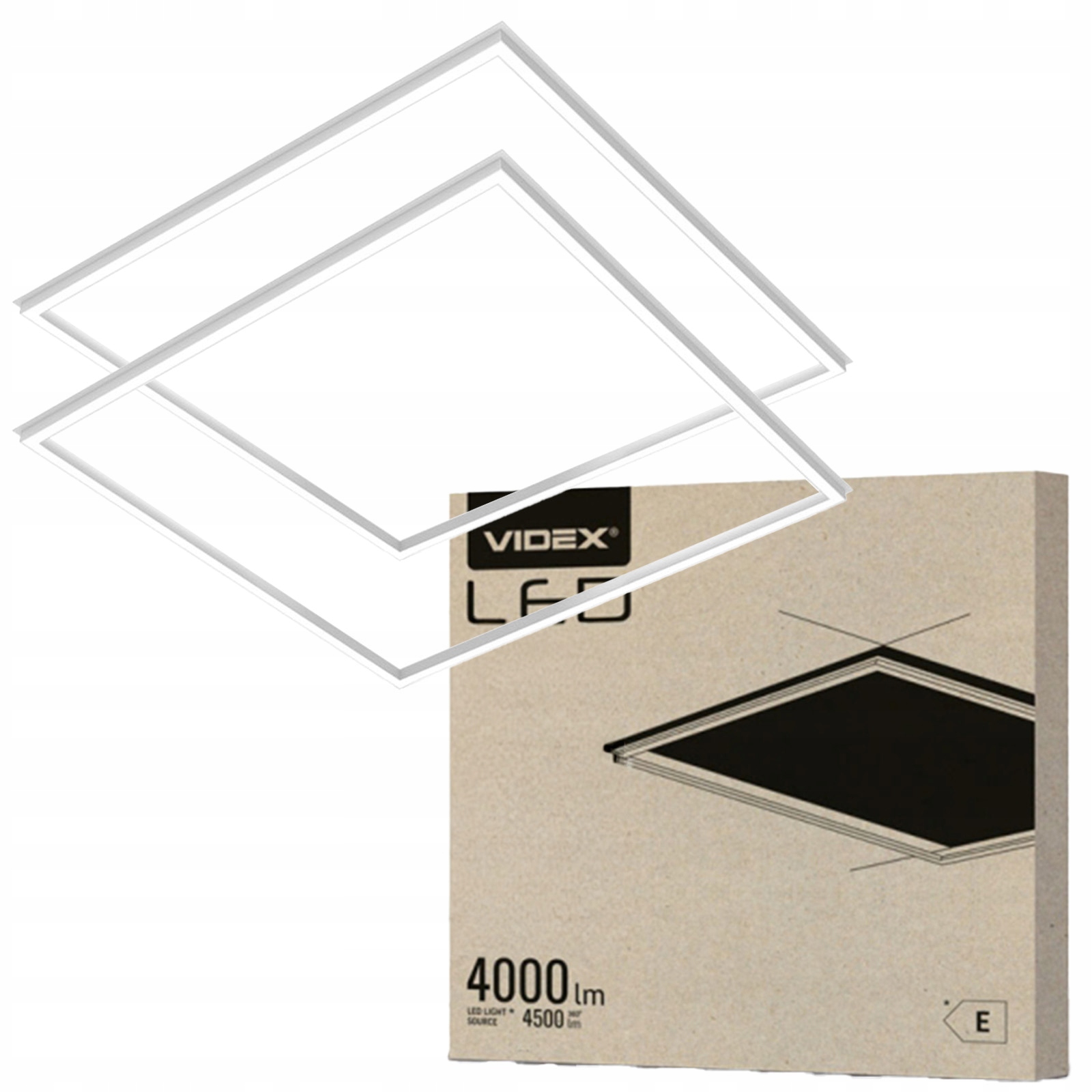 Sada 2x Led panel Podsvícený Rámeček 60x60 40W 4500lm 4000K Neutrální
