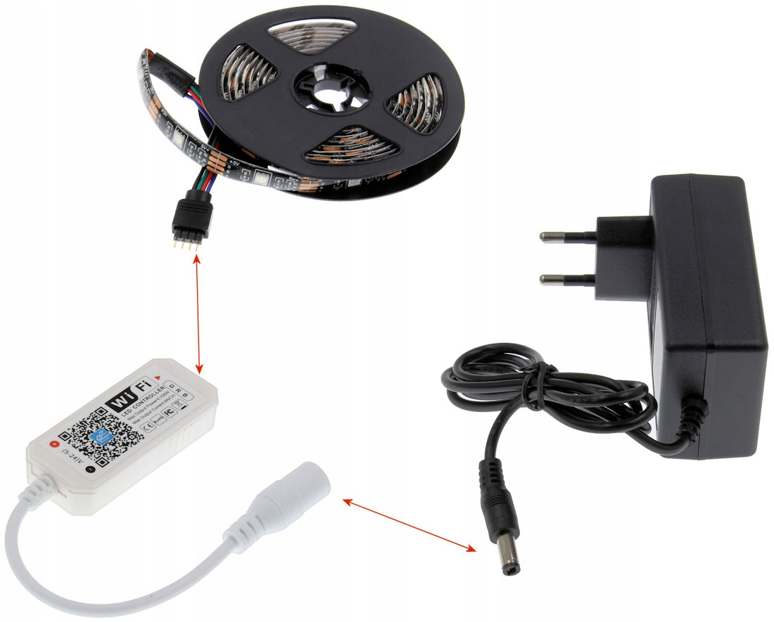 Kontroler Sterownik LED RGB Wi-Fi 2.4 Android iOS Kod producenta MHCWIFI2.4W