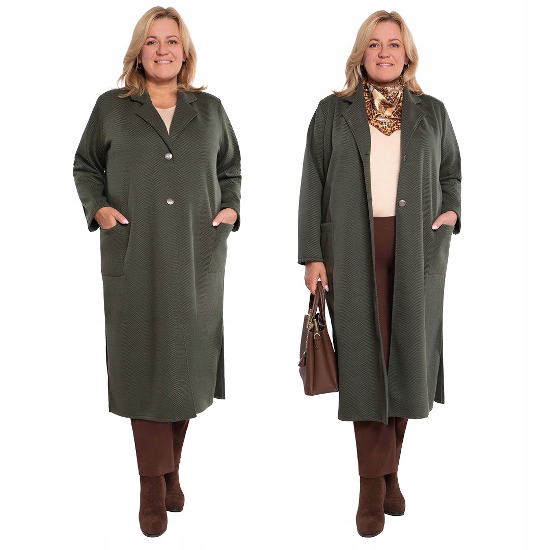 Khaki kabát s kapsami, velikost 56/58