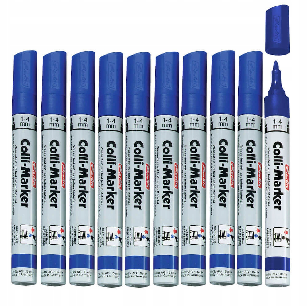 

Marker permanentny niebie Colli-Marker 10x Herlitz