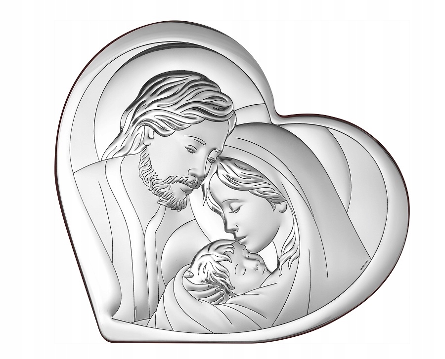 Gravírovanie Pamiatka Obraz Svätá rodina Strieborný obraz Srdce Krst Sväté Prijímanie