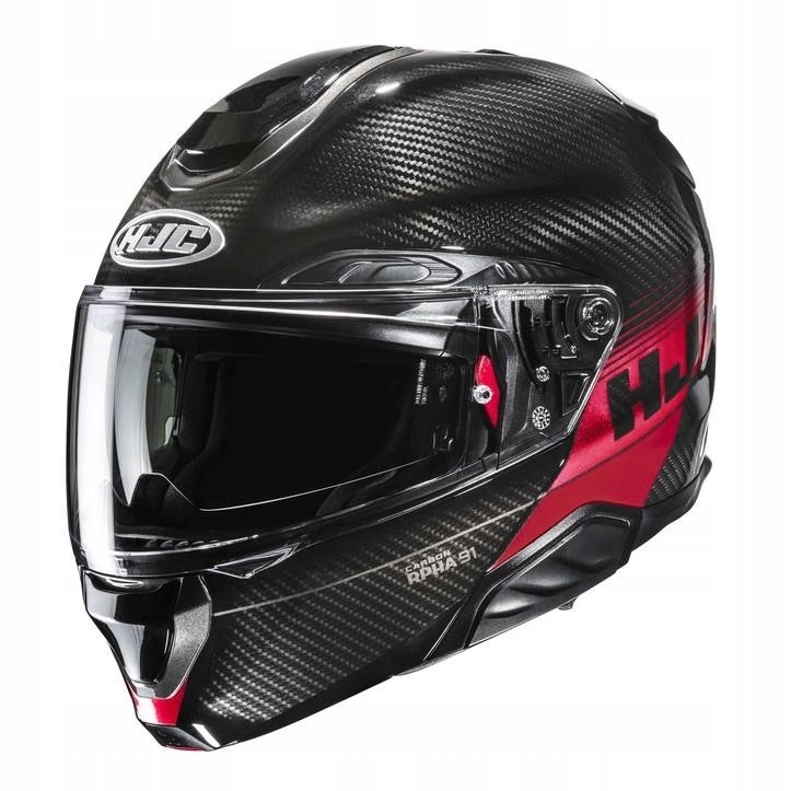 Motocyklová prilba Hjc Rpha 91 Carbon Elig Red červená Darčeky