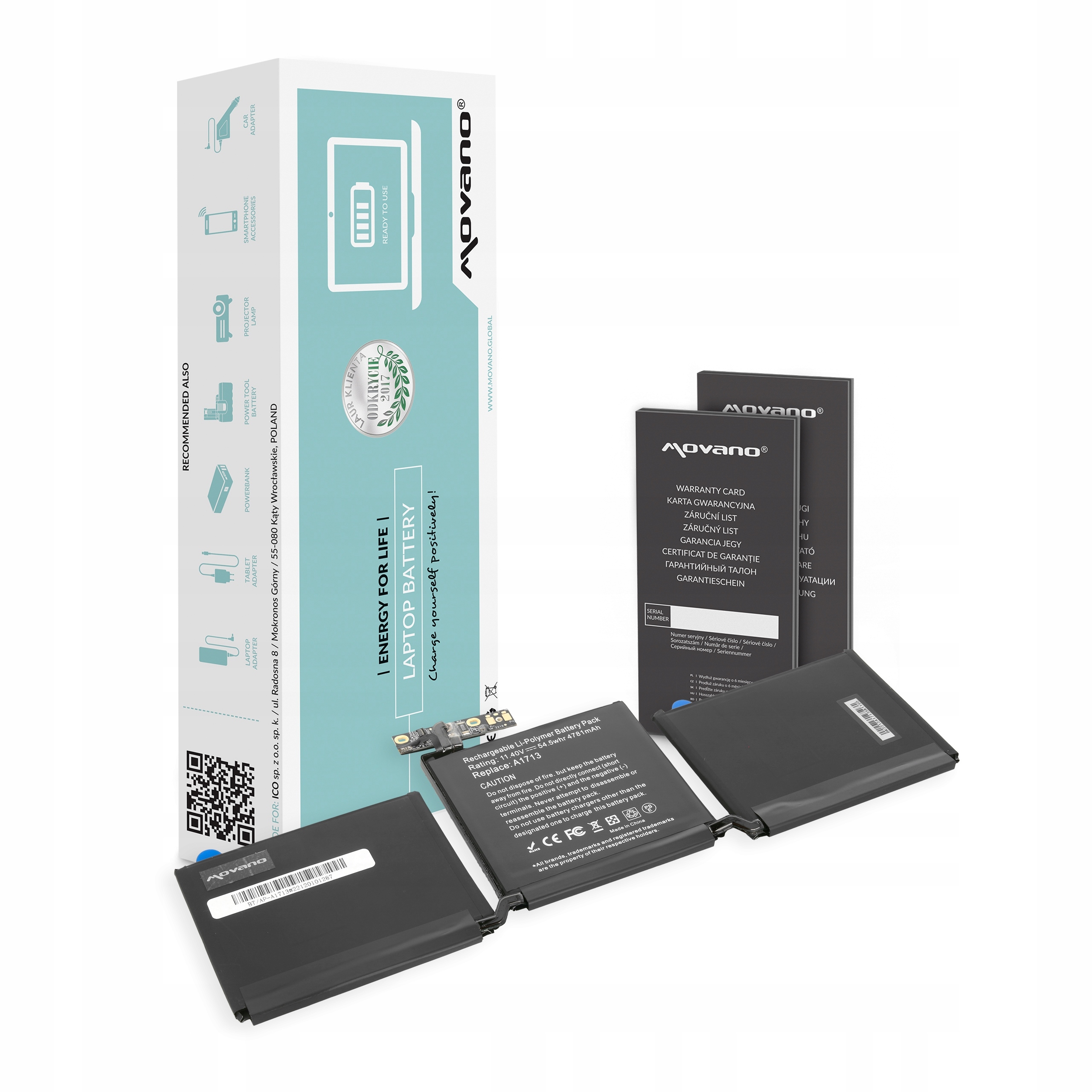 Bateria A1713 do Apple MacBook Pro 13 A1708 (A1713