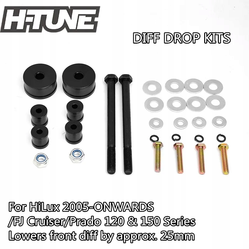 4x4 Accesorios Front Diff Drop Kit Direct Bolt in For Hilux KUN 26R