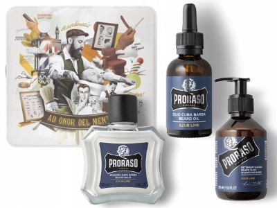 

Zestaw do brody Proraso Beard Kit Azur Lime