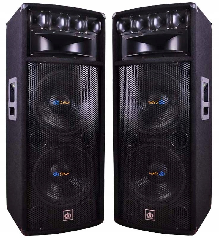 Potężne Duże Kolumny Estradowe Głośnikowe 1600W 2 Szt Warto Bass