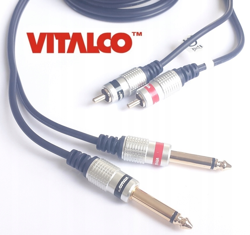 

Kabel 2 Rca 2x Jack 6.3mm Mono Vitalco MK50 1,5m