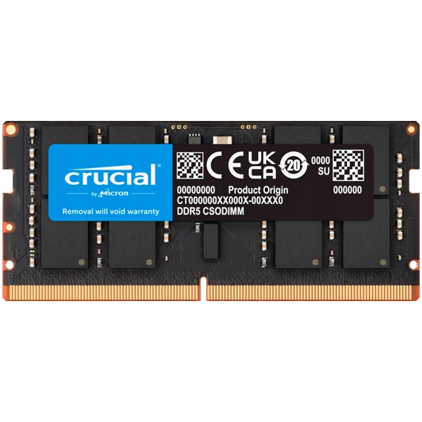 Crucial 32GB DDR5-6400 Csodimm CL52 CT32G64C52CS5