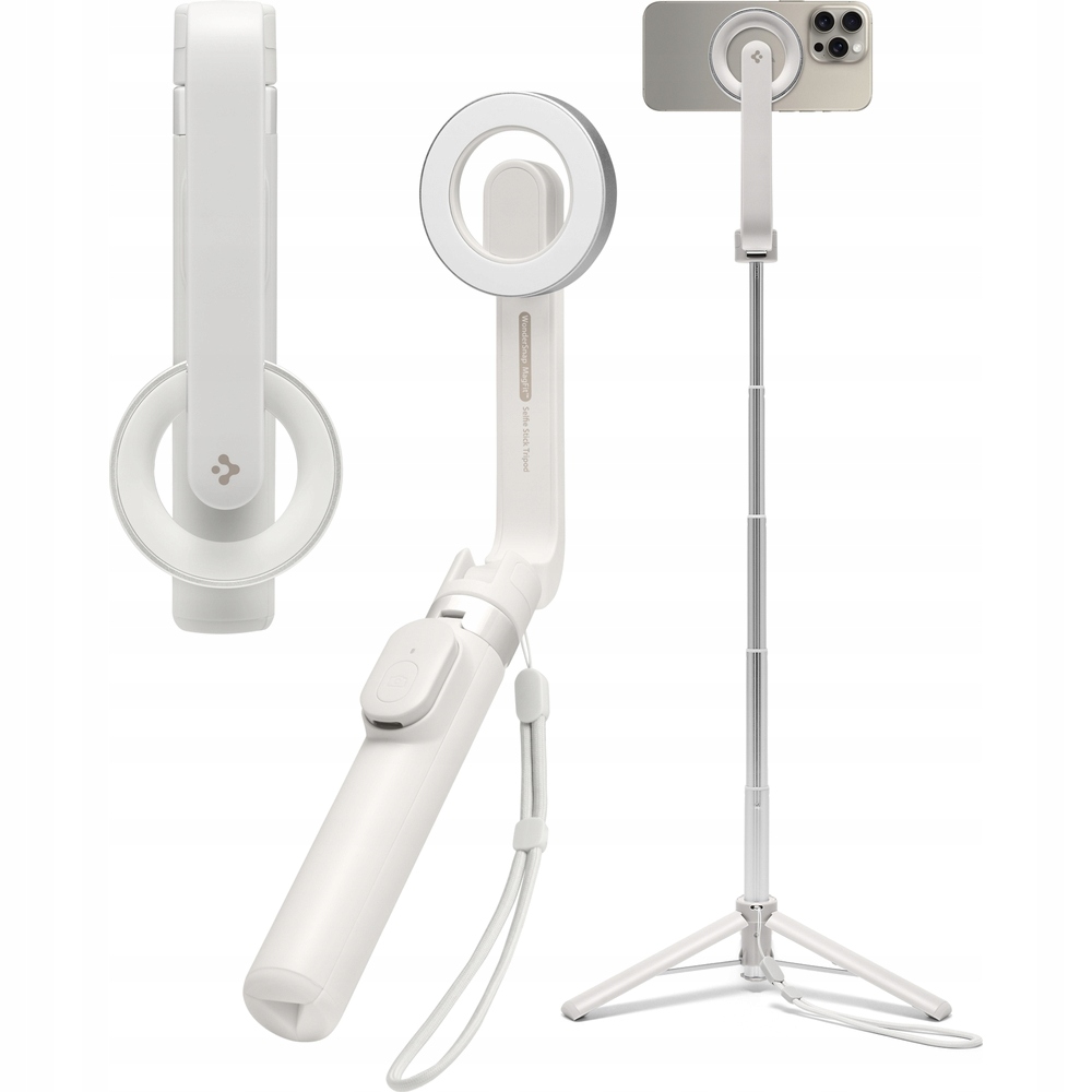 Spigen Selfiestick S571W MagSafe Tripod Bluetooth dune béžový