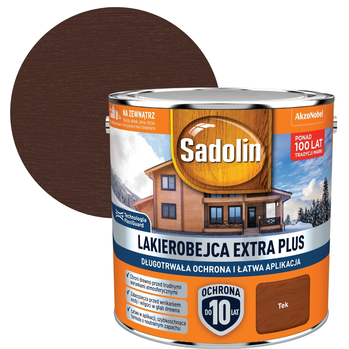 Sadolin Lakobejca Na Dřevo Extra Plus 2,5L Tek