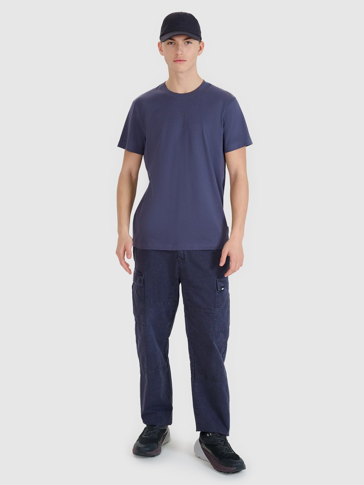 Pánské volnočasové cargo kalhoty 4F šedé, Velikost M