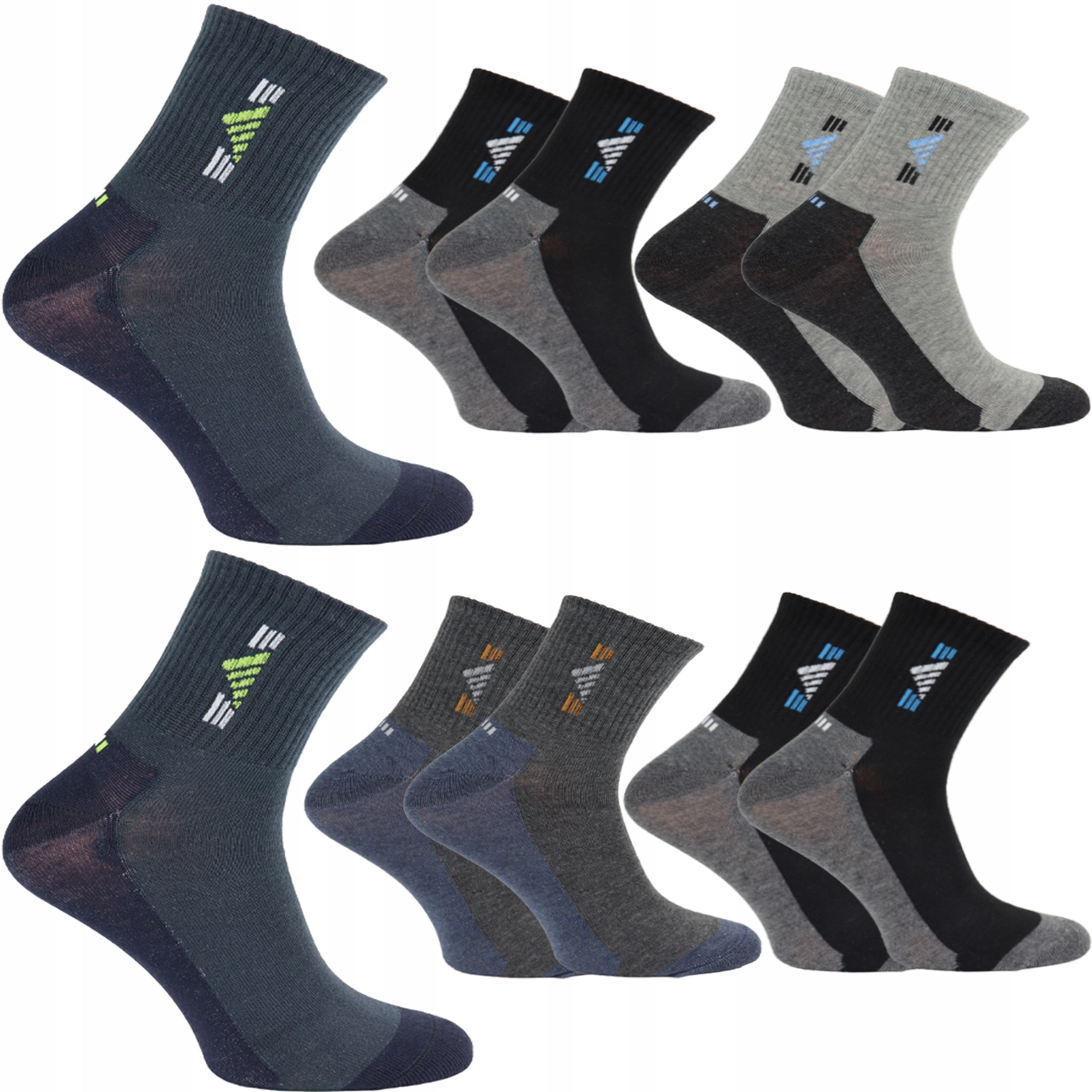 

5x Skarpety Skarpetki Długie Bawełniane #39-43