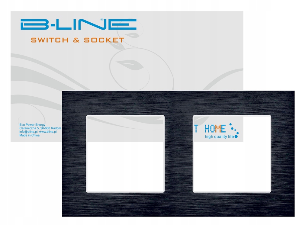 

B-line DLX Alu Czarna Ramka Podwójna X2 EPE24