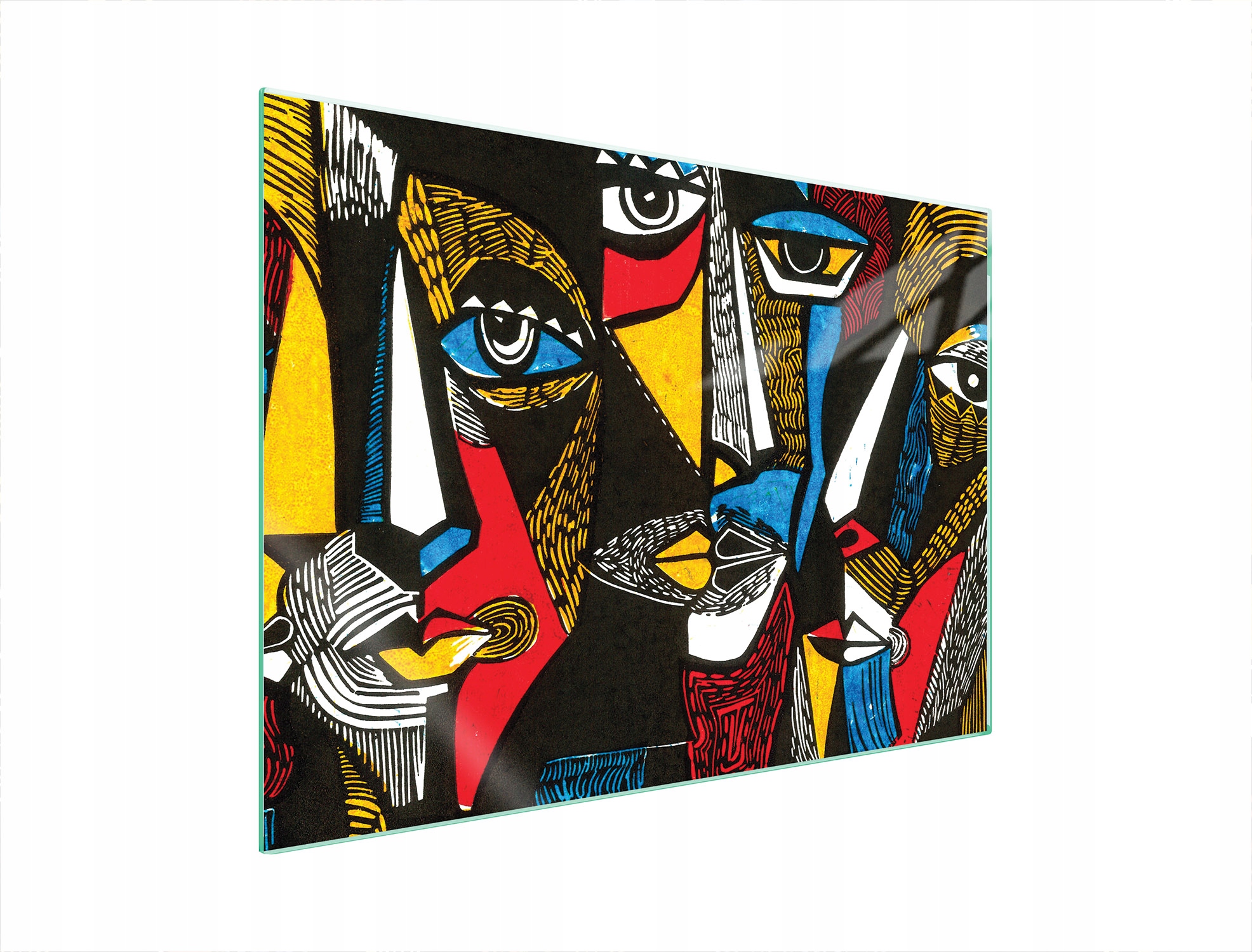Skleněná Ochranná Deska Na Sporák 70x52 Pop Art. Tvrzené Sklo