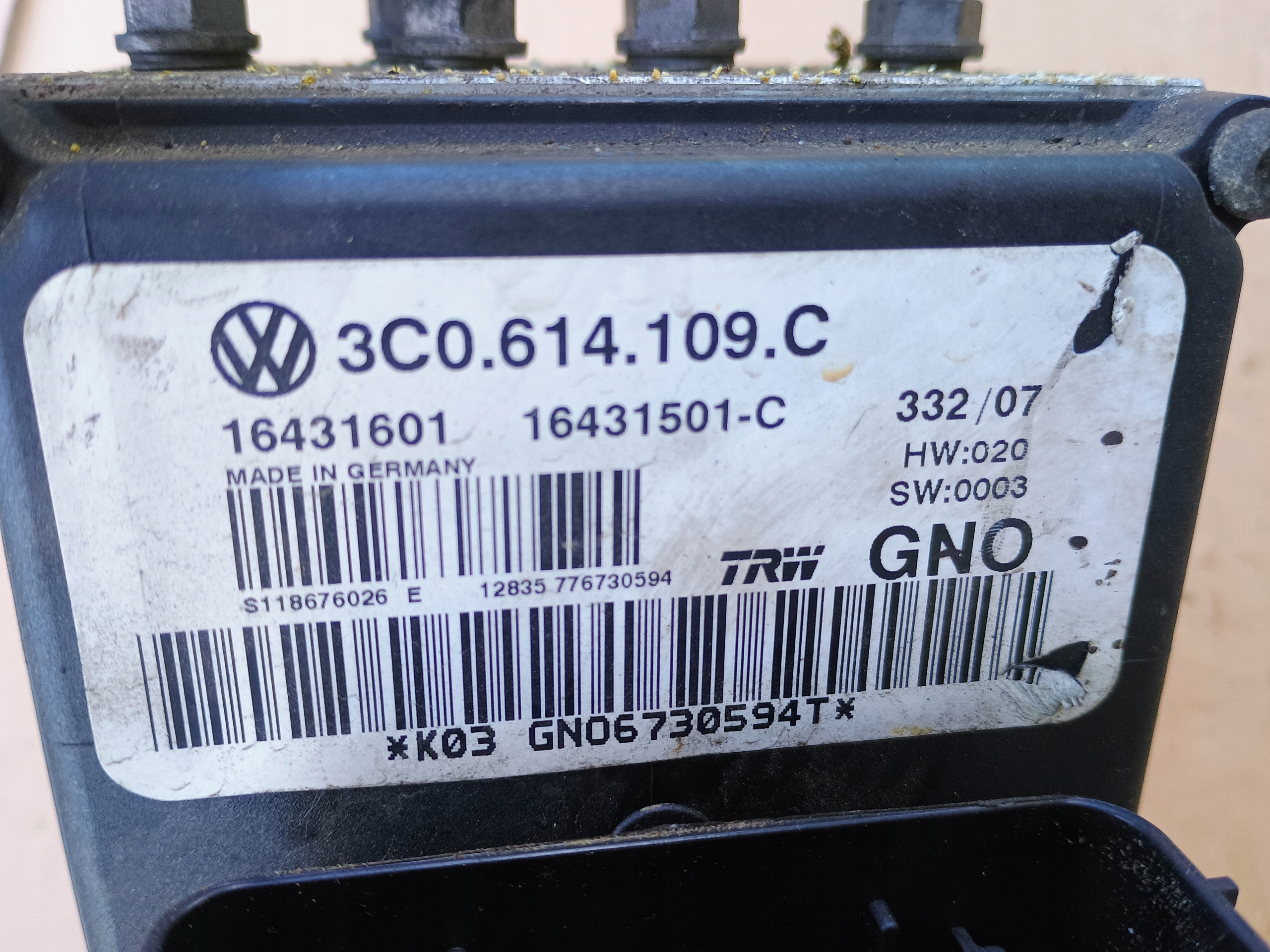 Pumpe ABS 3C0614109C VW PASSAT B6