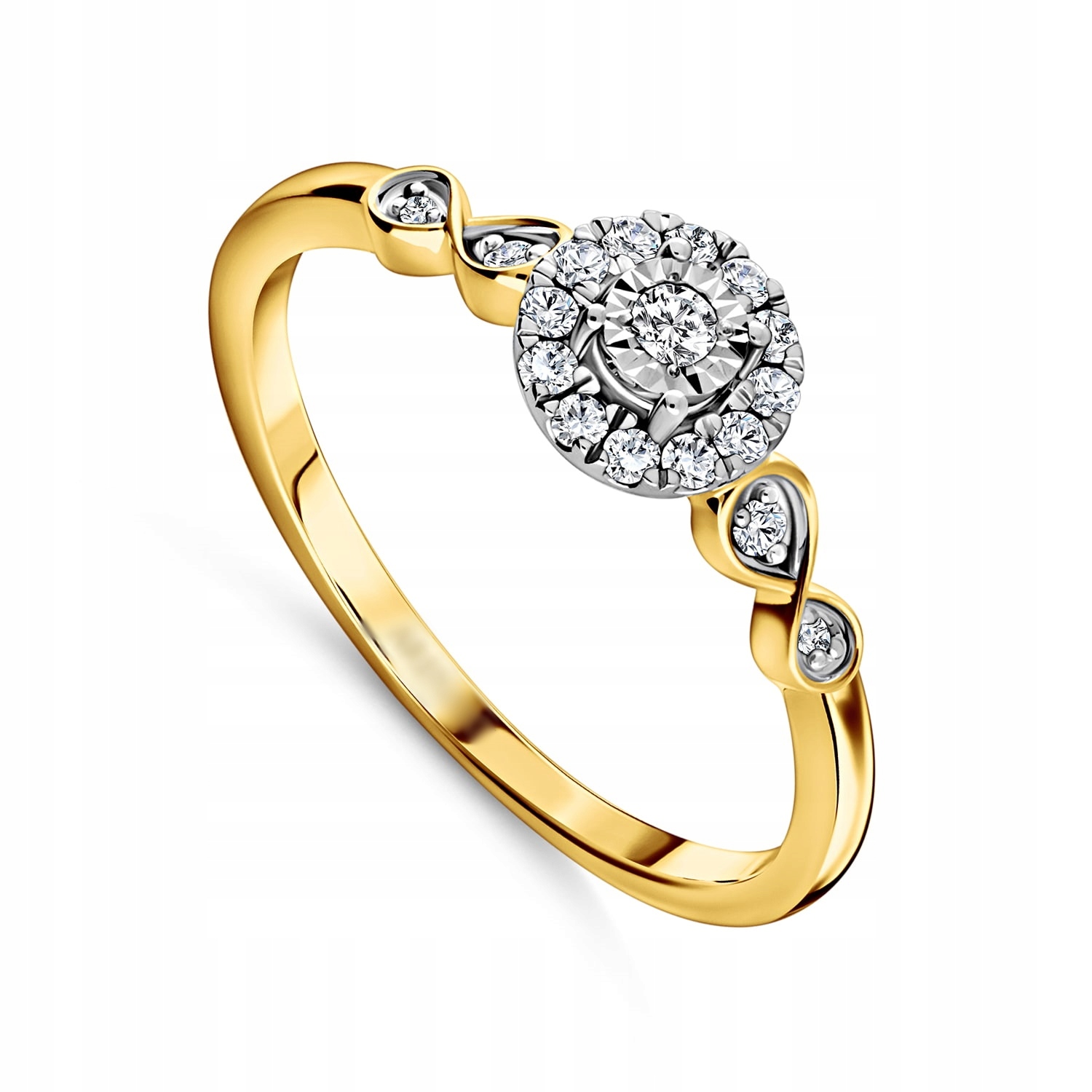 Prstýnek Au 585 s diamanty JAR34814Y/0.138CT VEL.13