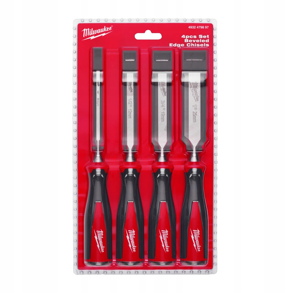 

Dłuta do drewna Milwaukee 4szt 4932479897