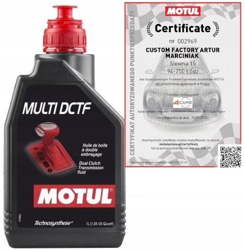 

Motul Multi Dctf Do Dsg Dct Vw Seat Audi Skoda 1L