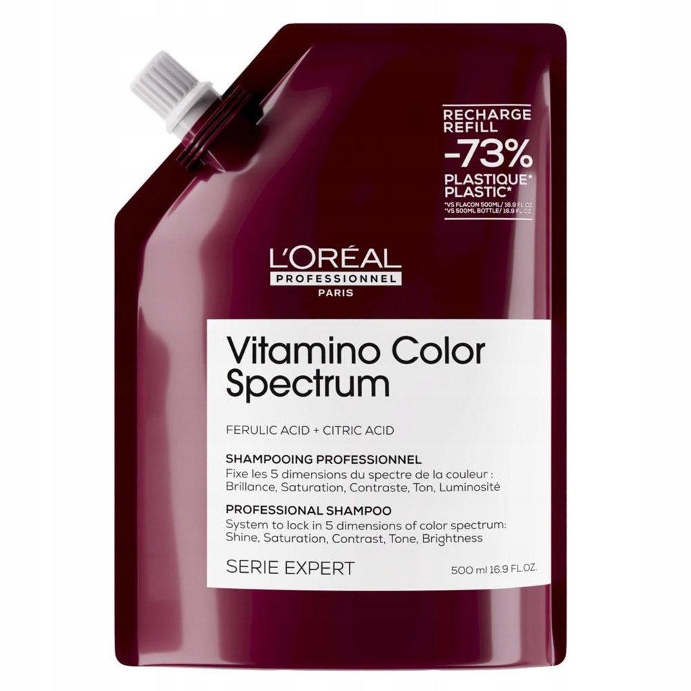 L'Oreal Vitamino Color Spectrum Šampon pro barvené vlasy 500 ml Refill
