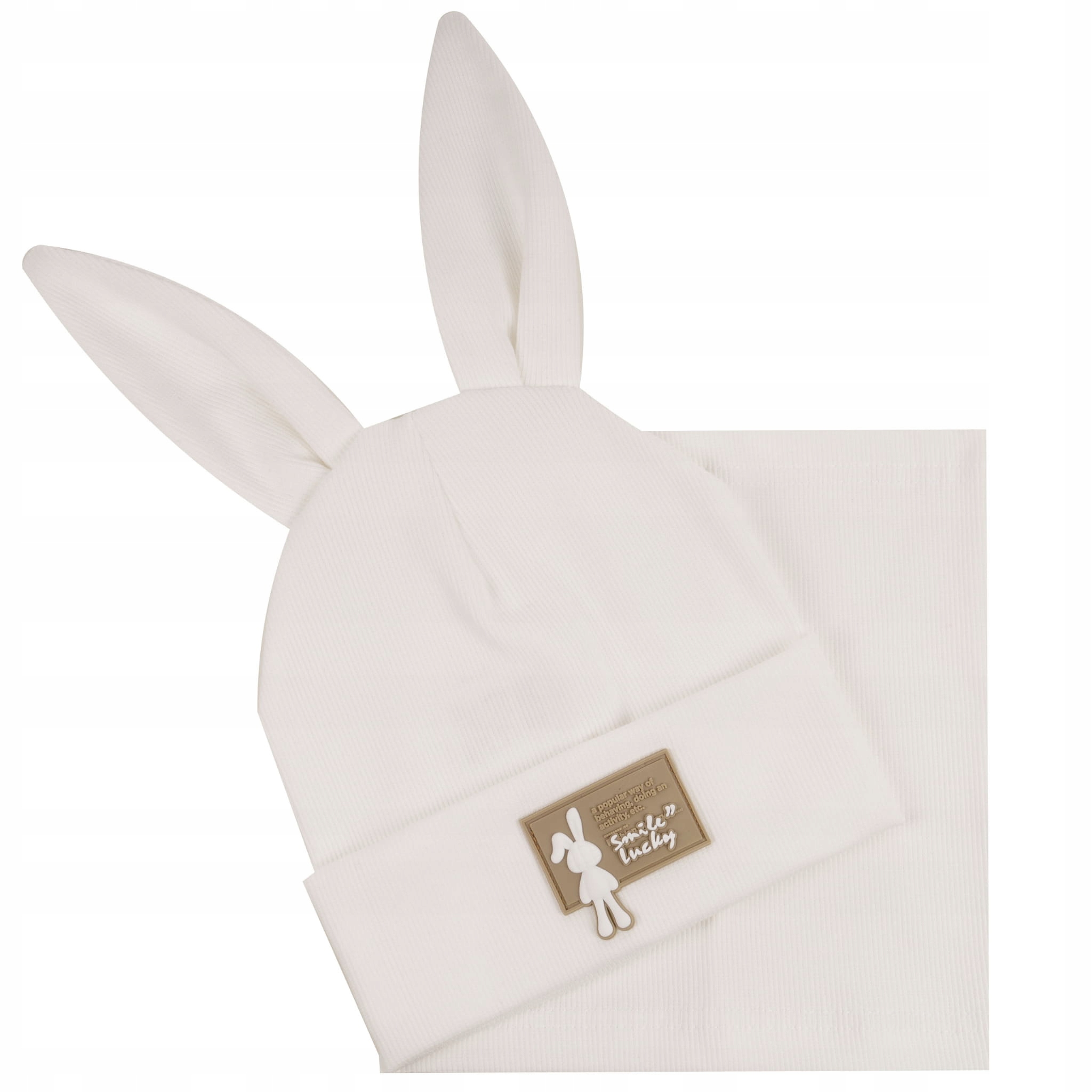 LETNI WIOSENNY DZIECIĘCY KOMPLET CZAPKA Z USZAMI + KOMIN TUBA 44-48