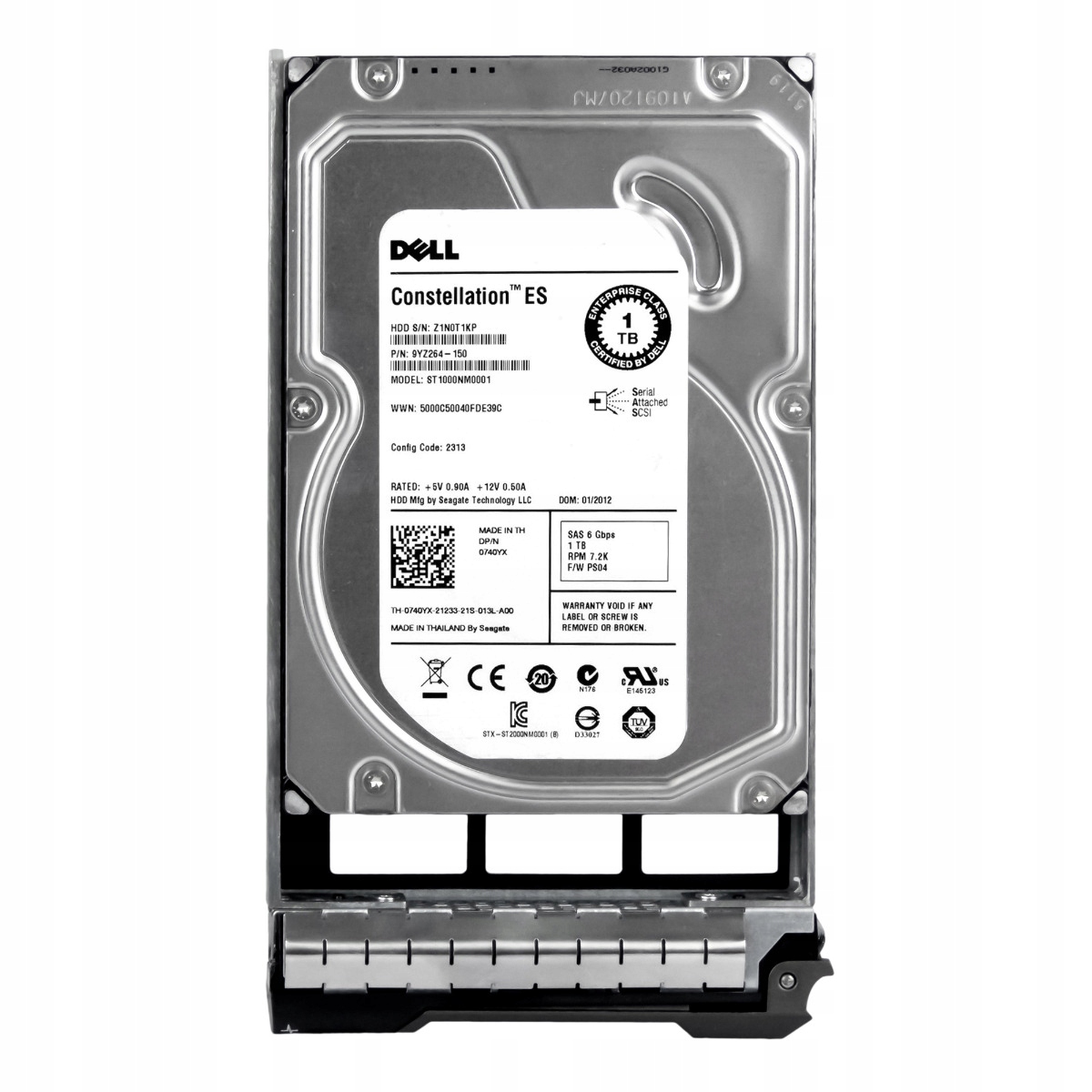 Dell 0740YX 1TB SAS-2 7.2K 64MB 3.5'' ST1000NM0001