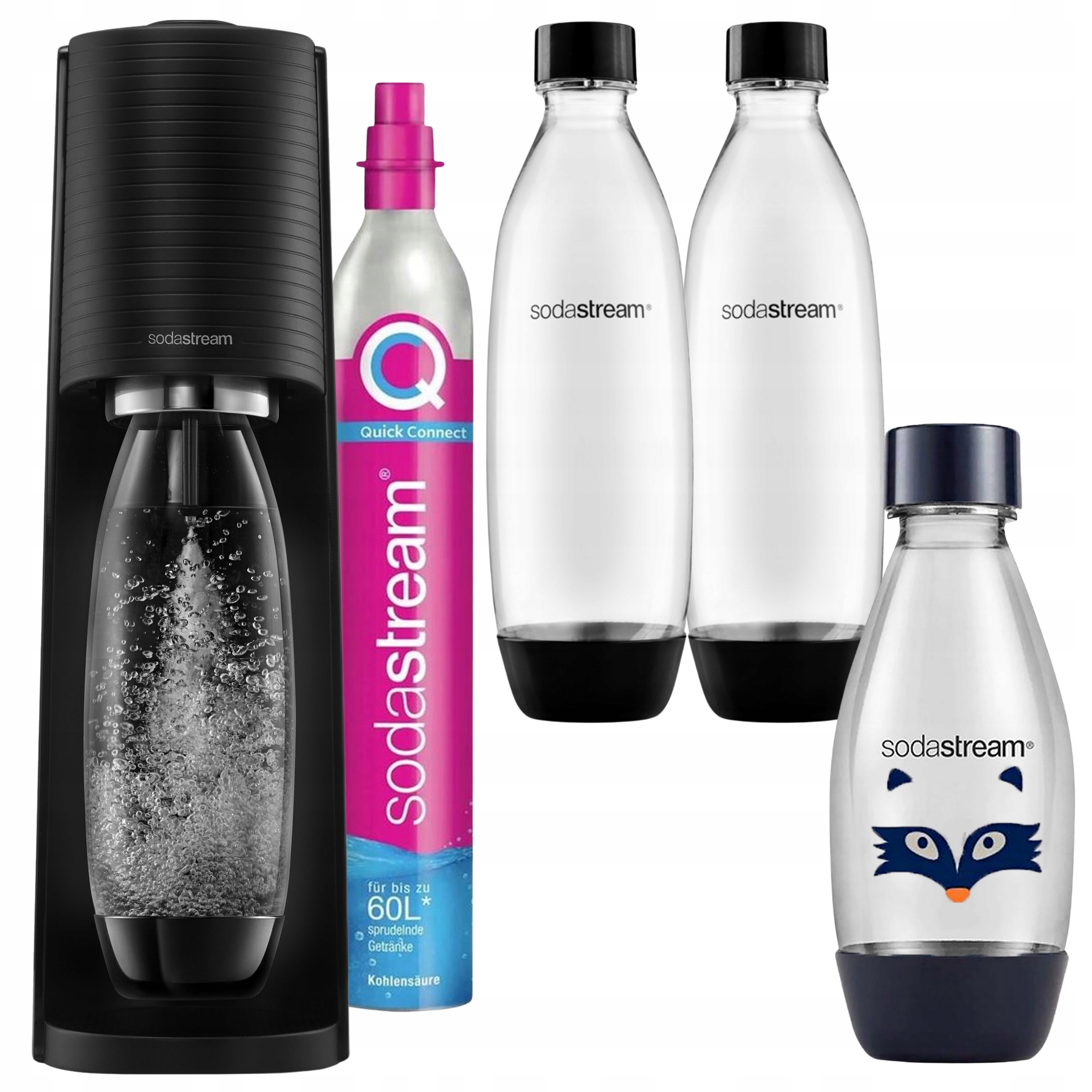 SodaStream Saturátor na vodu Terra 2 Fľaše 1L Malá fľaša Kôň 0,5L