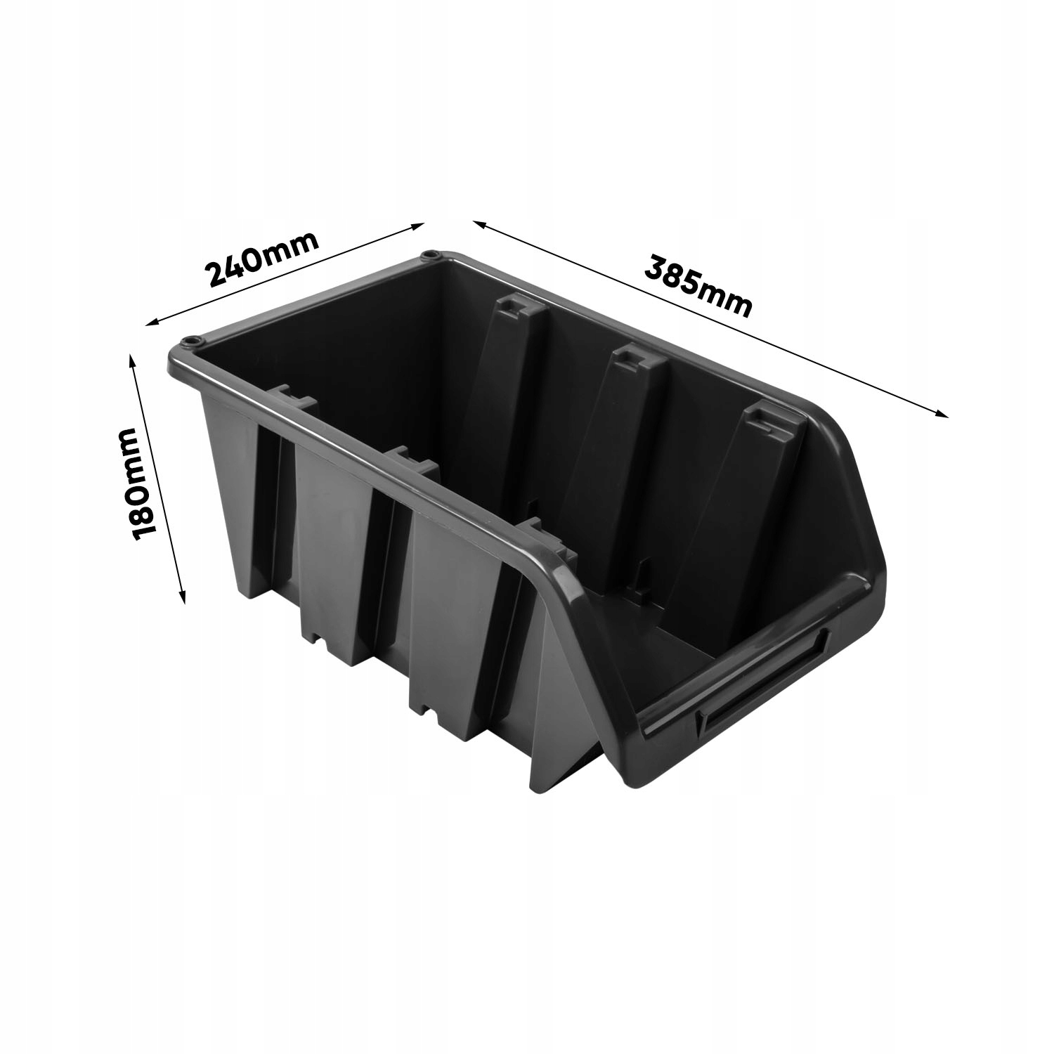 20X Pojemnik magazynowy kuweta NP16 KTR40 BLACK EAN (GTIN) 5908261571718