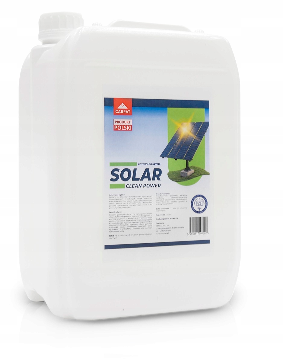 Čistiaci prostriedok na umývanie fotovoltaických solárnych panelov 20L Carpat