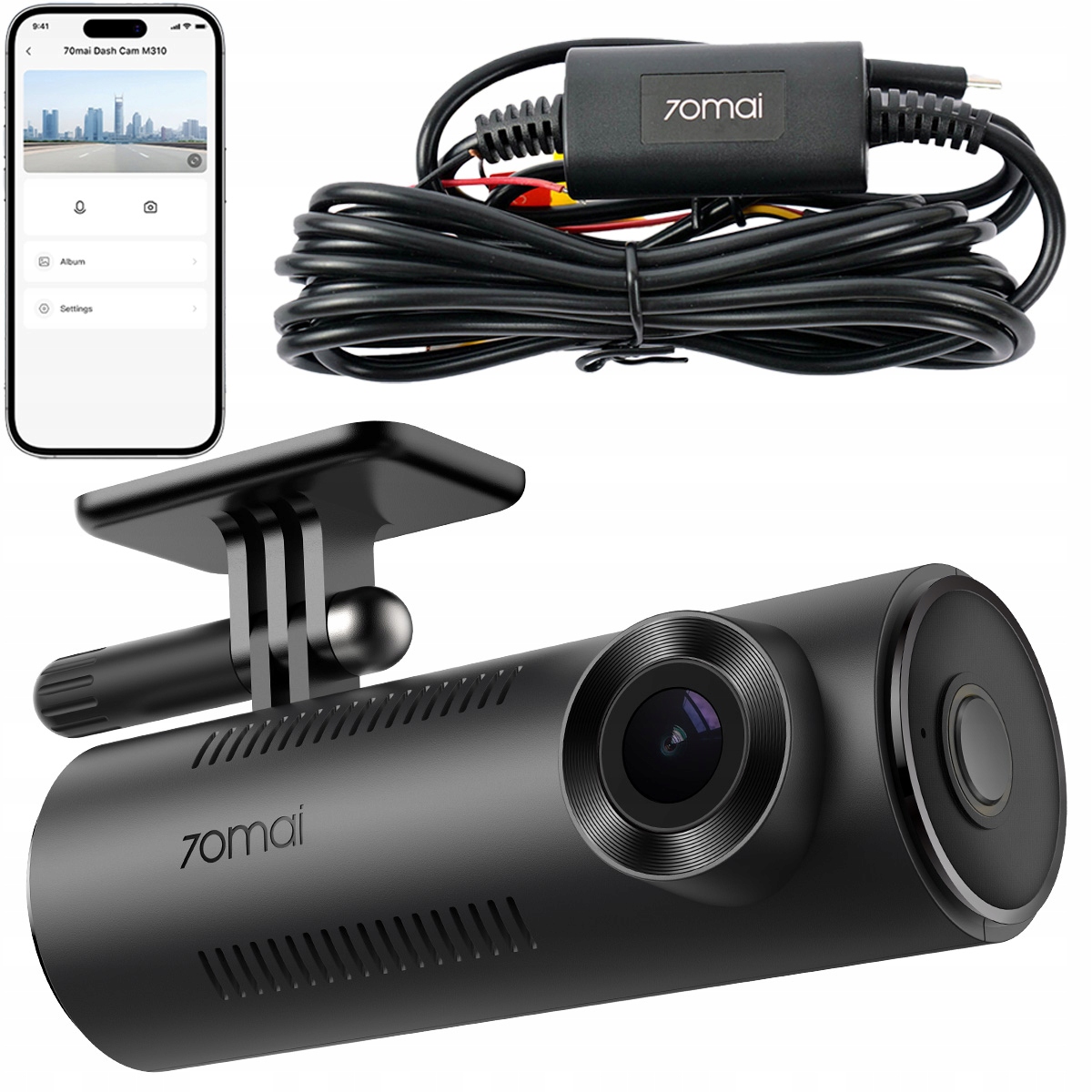 70mai M310 Kamera samochodowa Wideorejetrator Rejestrator moduł UP03