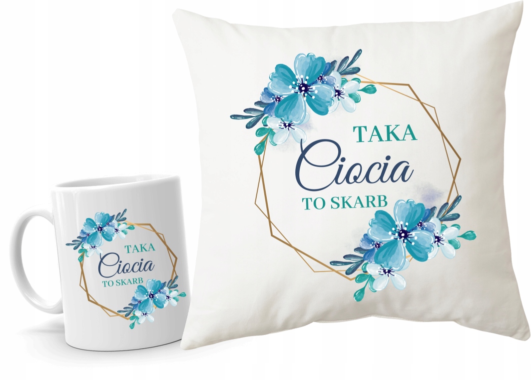 

Poduszka kubek dla Cioci Taka Ciocia To Skarb