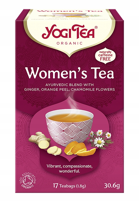 Yogi Tea Women`s dla kobiet 17 sasz. Ajurwedyjska herbatka z imbirem
