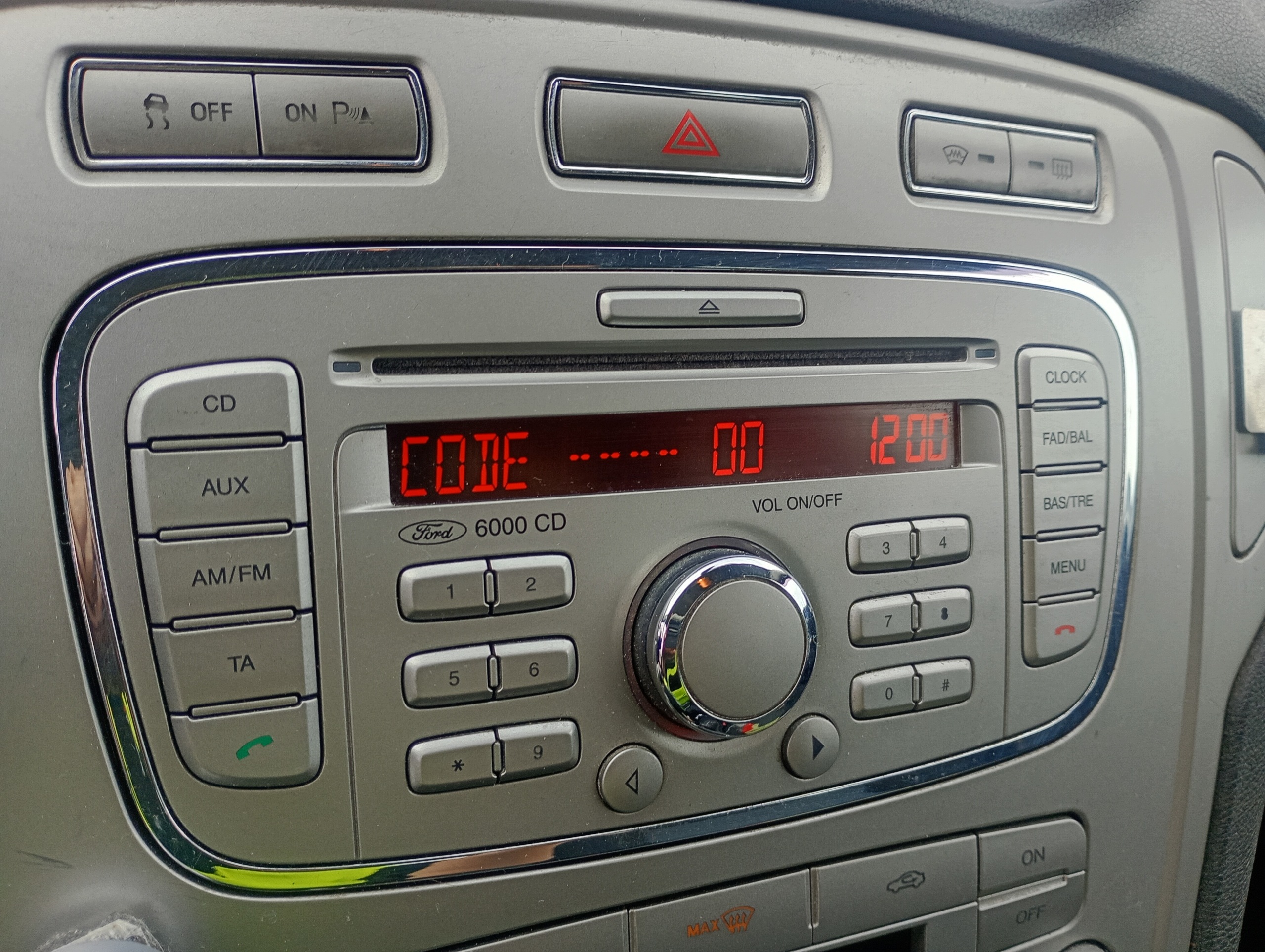 RADIO original CD fehlt code Ford Mondeo MK4 07-14