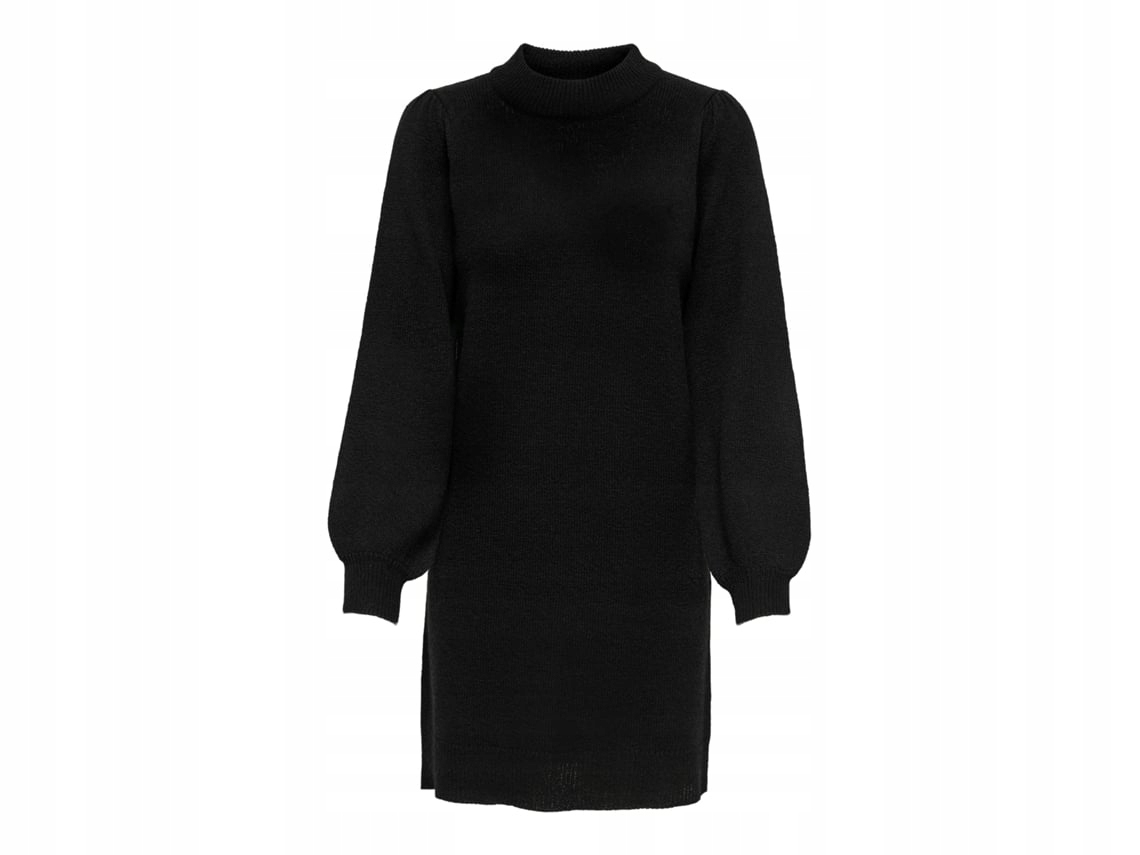 Šaty Jdy Jdyrue L/s High Neck Černá vel L