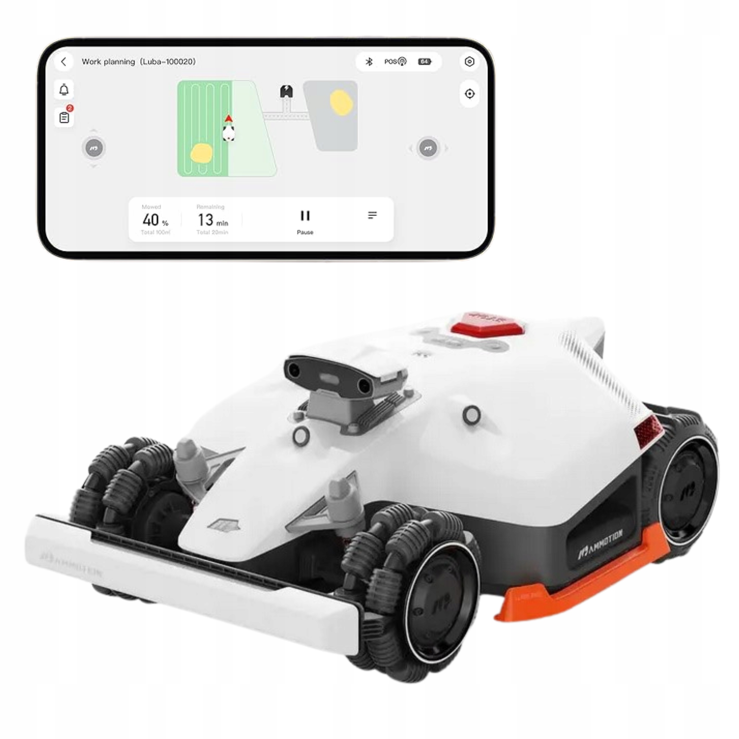 Mammotion LUBA 2 AWD 3000X Robot koszący GPS Bez kabla Model 2025r