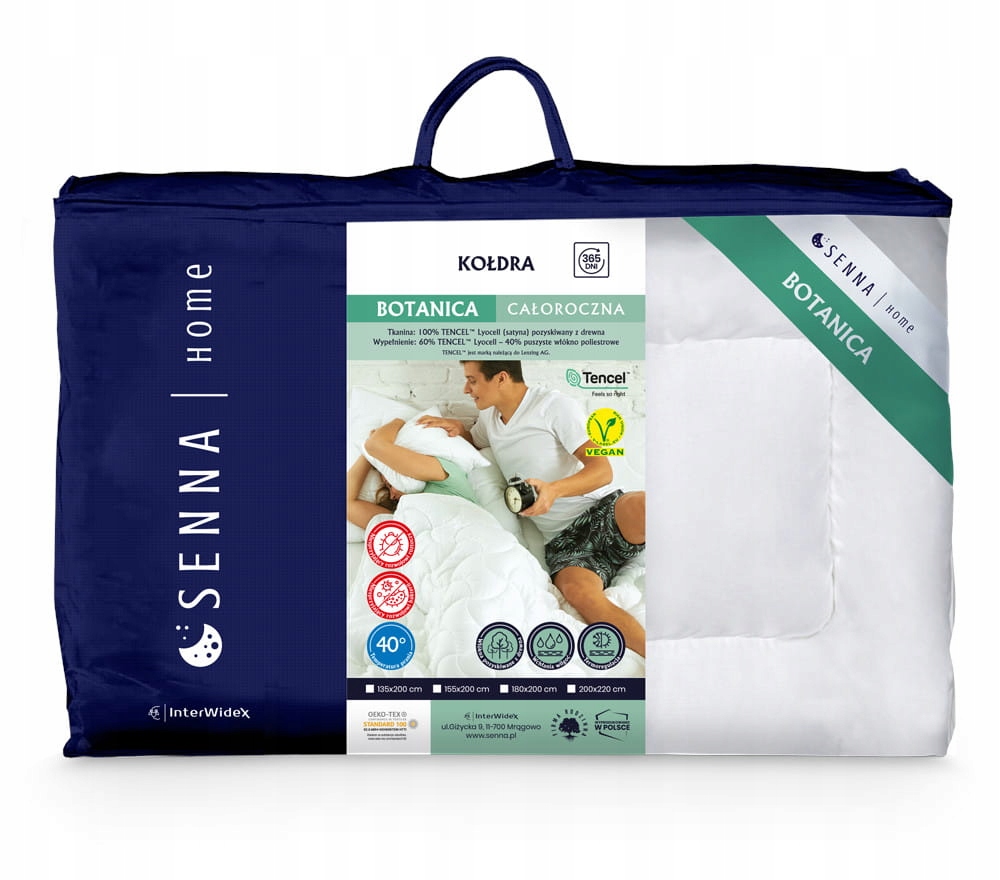 Inter Widex Přikrývka Botanica Bílá 135x200 950g