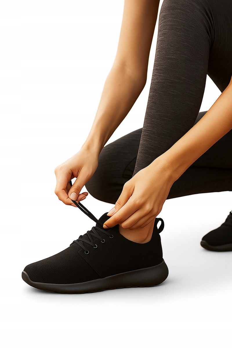 Buty Adidasy Rosze b. LekkiE pianka All Czarne P3