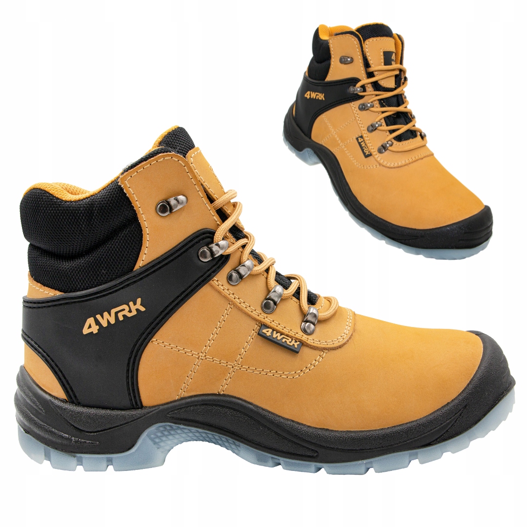 Buty Robocze Trzewiki Skórzane Męskie Antyprzebiciowe Z Noskiem S3 Bhp