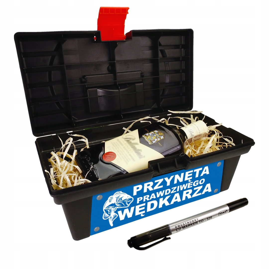 

Skrzynka na alkohol na urodziny Wędkarza