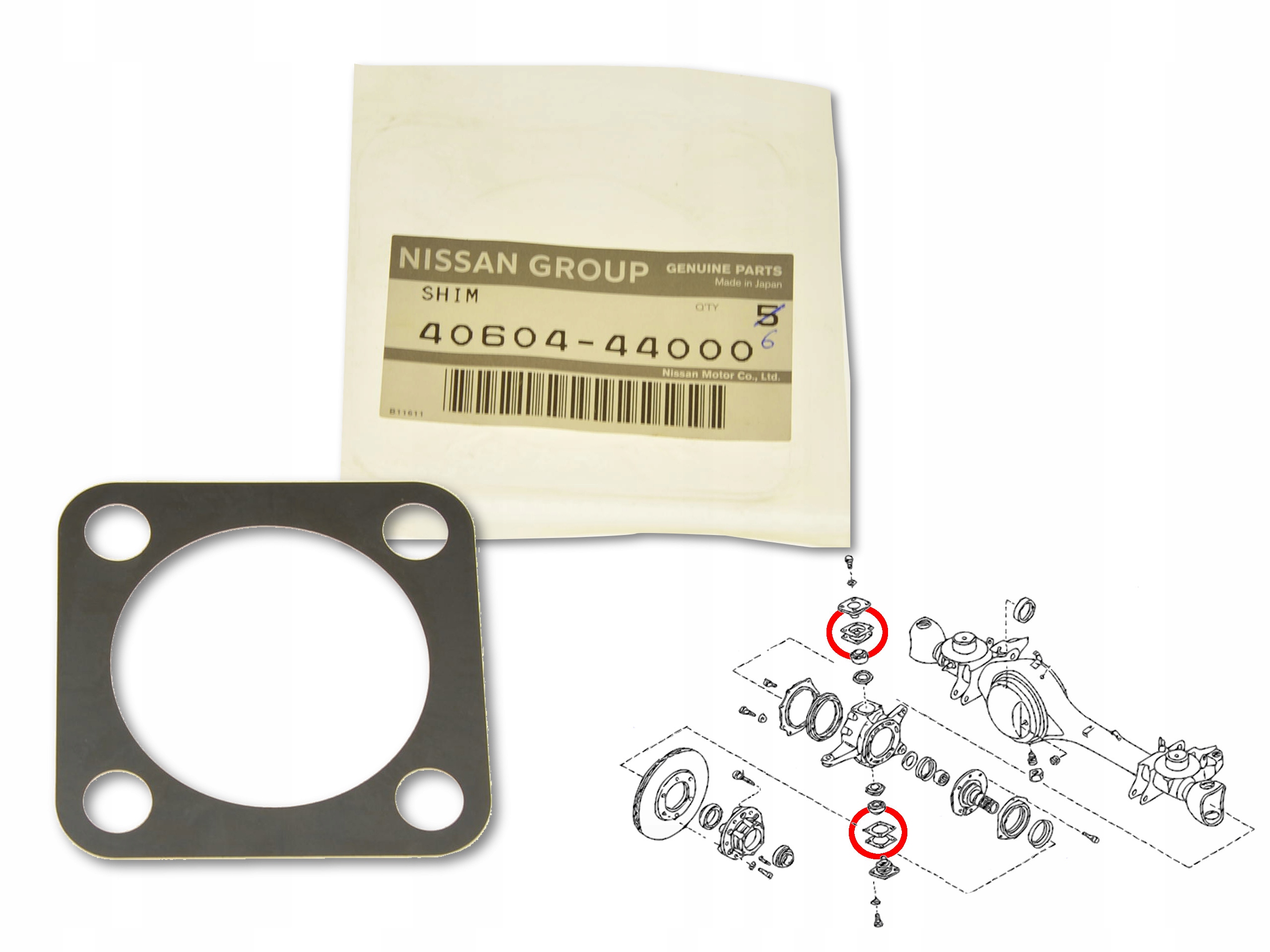 

Nissan Patrol Y61 97- Podkładka Łożyska Zwrotnicy