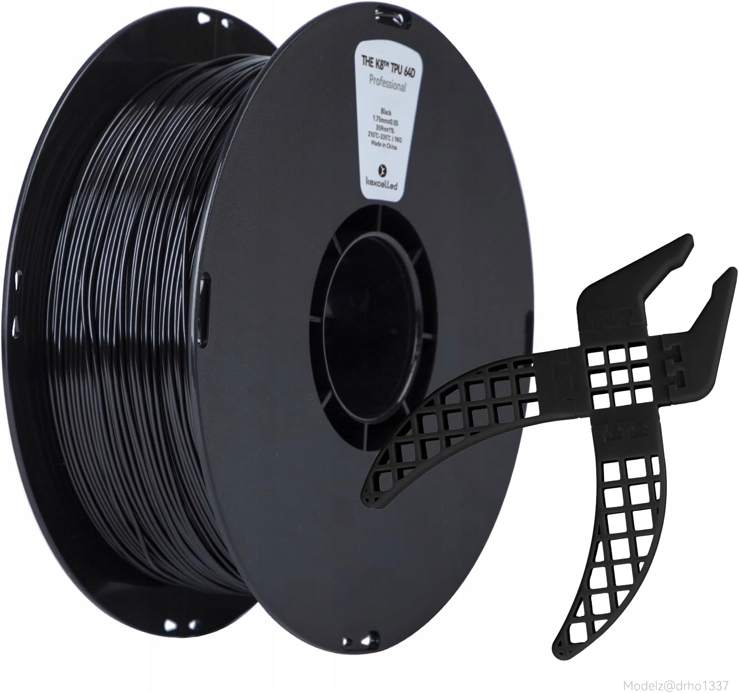 Filament Tpu 1,75 MM 1 Kg Černý 64D Vysoká Tvrdost A Pevnost