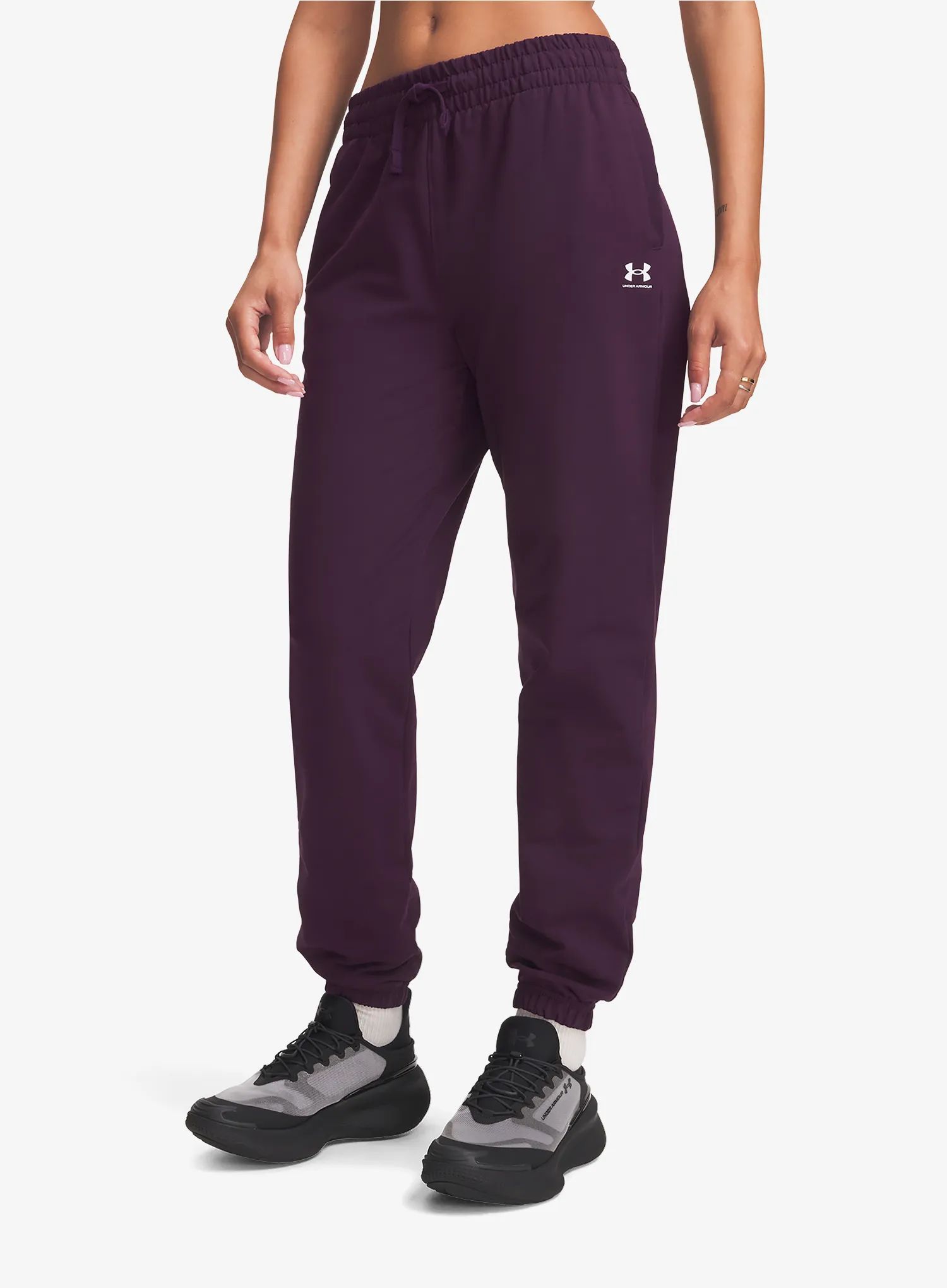 Dámské kalhoty Under Armour Sport Terry Jogger purple echo/white M