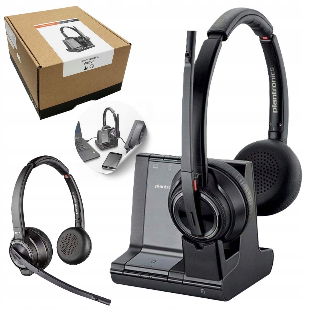 Bezdrátová náhlavní souprava Bluetooth 4.2 Plantronics Savi 8220