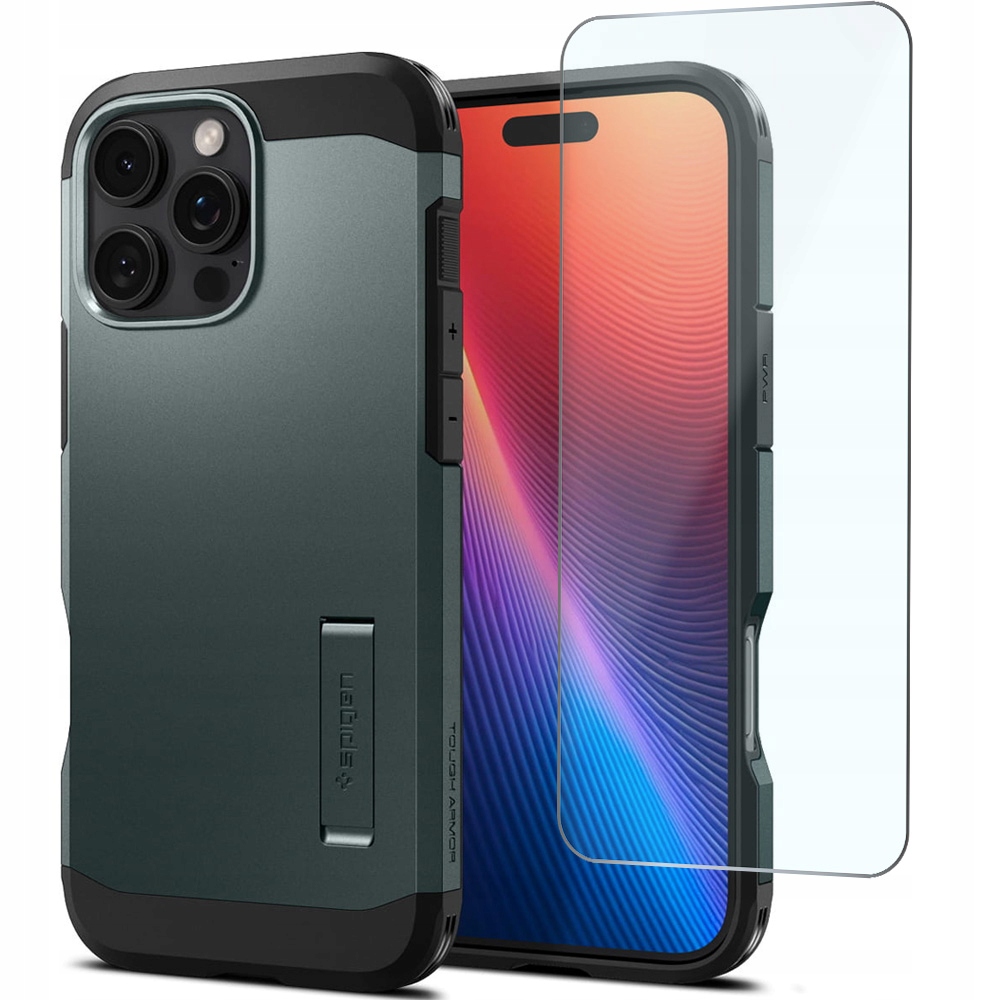 Etui Spigen do iPhone 16 Pro, mocne, ochronne, case do MagSafe szkło