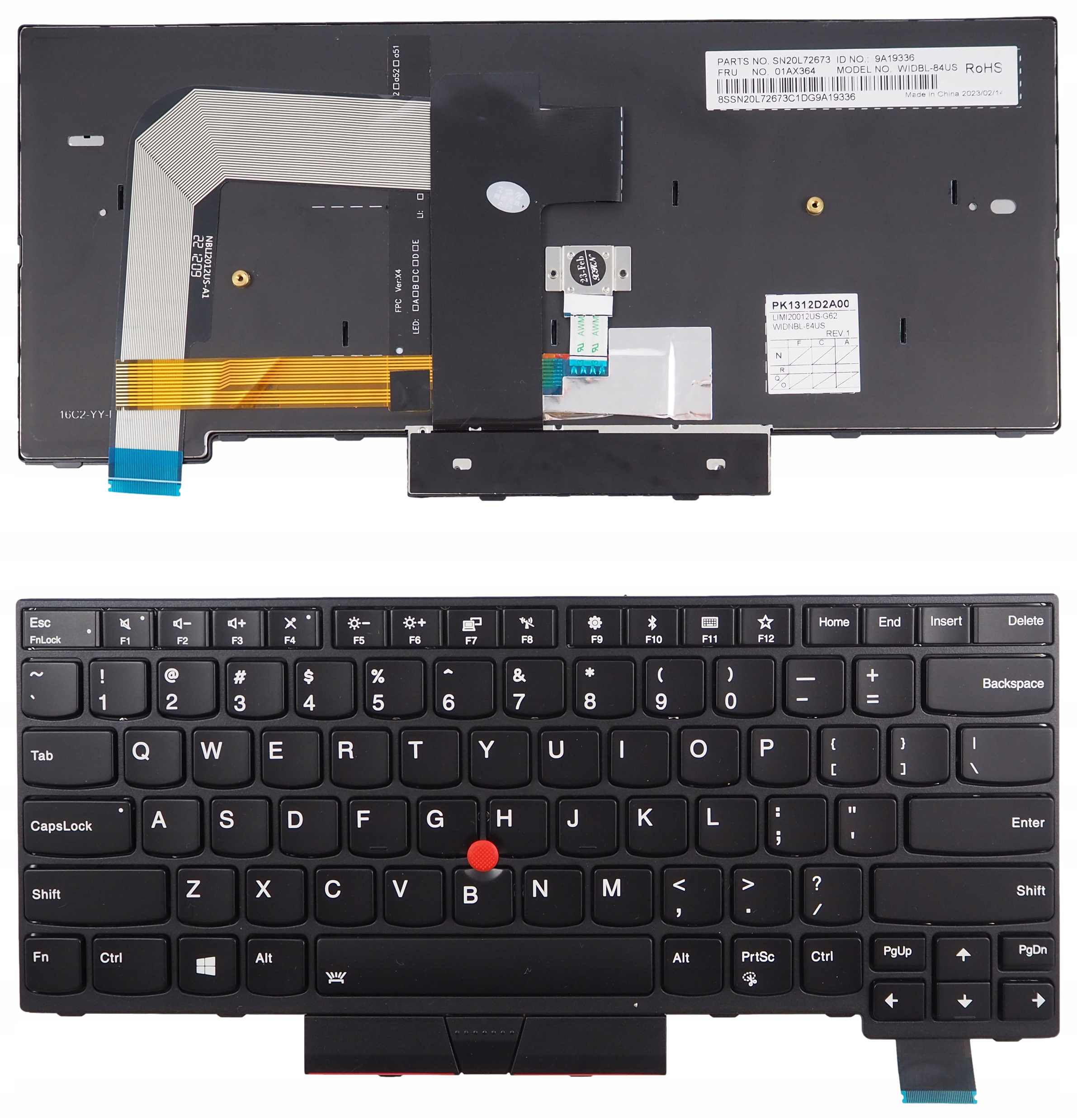 

Klawiatura do Lenovo ThinkPad T470 T480 /led