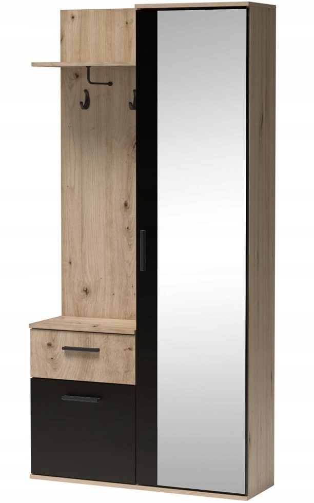 

garderoba z lustrem szafa korytarz przedpokoju Lux