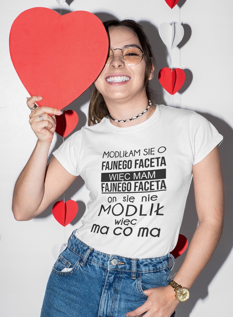 KOSZULKA DAMSKA T-SHIRT PREZENT DLA NIEJ ONA Rozmiar one size